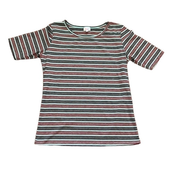 LulaRoe women’s striped Gigi short sleeve T-shirt Size XL - Picture 1 of 9